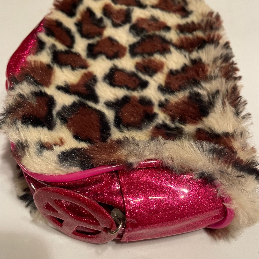 Make Up Bag Bundle Of 2- Leopard Print W/Hot Pink… - image 5